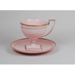 Filiżanka Matylda herbata (różowa porcelana)