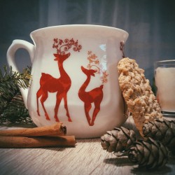 Silesian mug - decoration Pair of reindeers