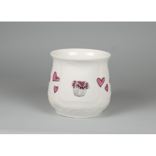 Silesian mug - decoration Pink Lilac