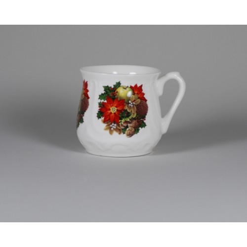 Silesian mug - decoration Christmas wreath