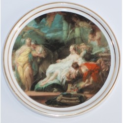Decorative plate "Psyche shows sisters gifts from Cupid"