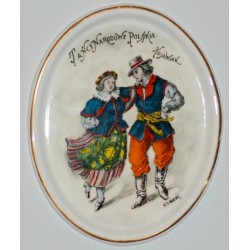 Decorative plate "National dances - Kujawiak"
