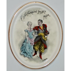 Decorative plate "National dances - Mazur"