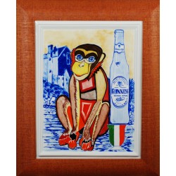 Porcelain painting "Irish Monkey"