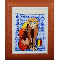 Obraz porcelanowy "Małpa Rumuńska"