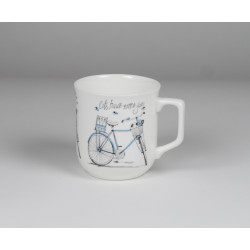Kubek Ćmielowski - dekoracja Niebieski rower