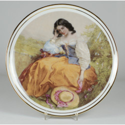 Decorative plate "Romantic Meditation"