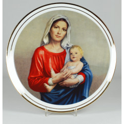 Decorative plate "Madonna of the twilight"