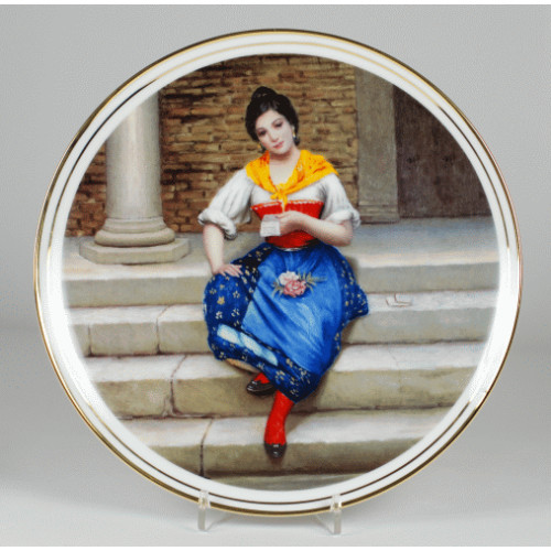 Decorative plate "Neapolitan's Woman"