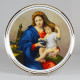 Decorative plate "Madonna with grapes"