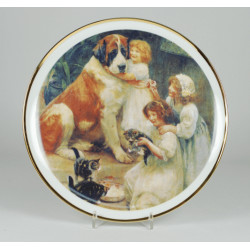 Decorative plate "Children with Bernardine"