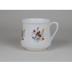 Silesian mug (small) - decoration wild flowers with clover