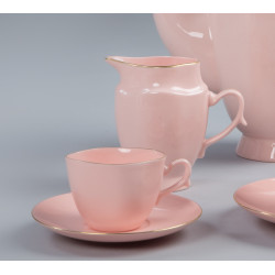 Milk jug Anna Maria with gold (pink porcelain)