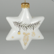 Porcelain star (with gold)