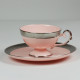 Prometheus coffea cup with relief (pink porcelain)