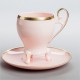 Vienna cup with gold (pink porcelain)