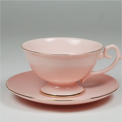 Filiżanka Prometeusz herbata - pasek (różowa porcelana)
