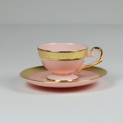 Filiżanka Prometeusz espresso - relief (różowa porcelana)